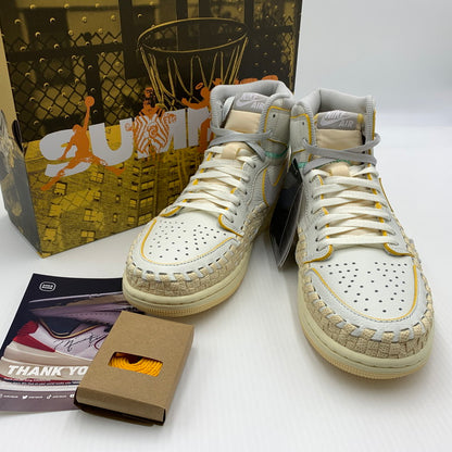 【中古品】【メンズ】 NIKE ナイキ × UNION ユニオン × BBS べフィーズ ビューティー サプライ 別注 コラボ AIR JORDAN 1 HIGH OG SUMMER '96 FD2565-100 エアジョーダン1 ハイ スニーカー 靴 シューズ 160-260711-ko-10-tei サイズ：27.5cm カラー：ホワイトイエロー 万代Net店