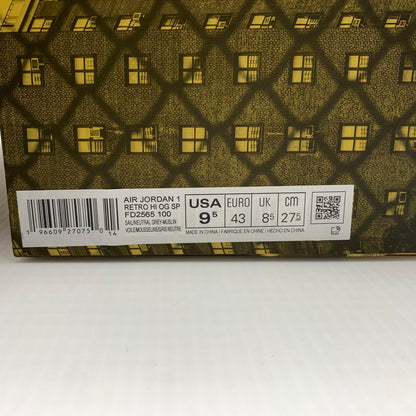 【中古品】【メンズ】 NIKE ナイキ × UNION ユニオン × BBS べフィーズ ビューティー サプライ 別注 コラボ AIR JORDAN 1 HIGH OG SUMMER '96 FD2565-100 エアジョーダン1 ハイ スニーカー 靴 シューズ 160-260711-ko-10-tei サイズ：27.5cm カラー：ホワイトイエロー 万代Net店