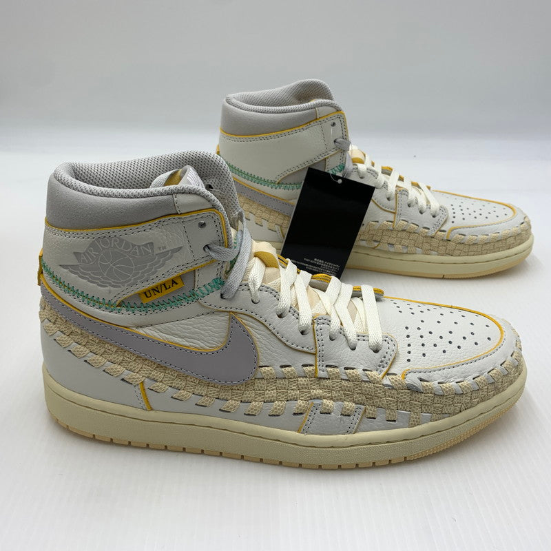 【中古品】【メンズ】 NIKE ナイキ × UNION ユニオン × BBS べフィーズ ビューティー サプライ 別注 コラボ AIR JORDAN 1 HIGH OG SUMMER '96 FD2565-100 エアジョーダン1 ハイ スニーカー 靴 シューズ 160-260711-ko-10-tei サイズ：27.5cm カラー：ホワイトイエロー 万代Net店