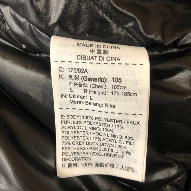 【中古品】【メンズ】 NIKE ナイキ AIR JORDAN J-3B FLIGHT PARAKA AA1951-010 エアジョーダン J-3B フライトパーカー アウター フライトジャケット 148-260216-yo-17-tei サイズ：L カラー：ブラック 万代Net店