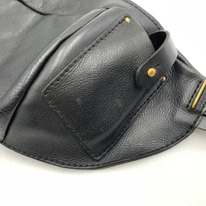 【中古品】【メンズ】 HERZ ヘルツ WAIST SHOULDER BAG ウエスト ショルダーバッグ カバン レザーバッグ ボディバッグ 188-260723-ko-03-tei カラー：ブラック 万代Net店
