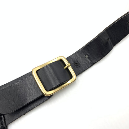【中古品】【メンズ】 HERZ ヘルツ WAIST SHOULDER BAG ウエスト ショルダーバッグ カバン レザーバッグ ボディバッグ 188-260723-ko-03-tei カラー：ブラック 万代Net店