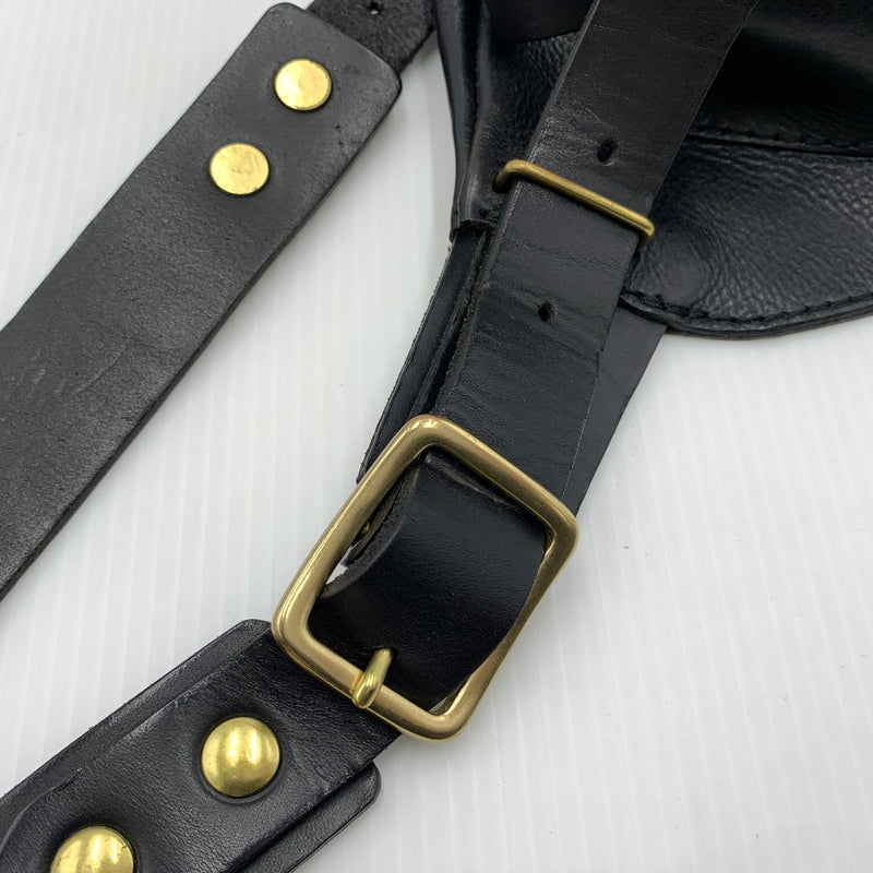 【中古品】【メンズ】 HERZ ヘルツ WAIST SHOULDER BAG ウエスト ショルダーバッグ カバン レザーバッグ ボディバッグ 188-260723-ko-03-tei カラー：ブラック 万代Net店