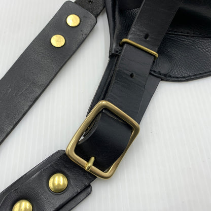 【中古品】【メンズ】 HERZ ヘルツ WAIST SHOULDER BAG ウエスト ショルダーバッグ カバン レザーバッグ ボディバッグ 188-260723-ko-03-tei カラー：ブラック 万代Net店