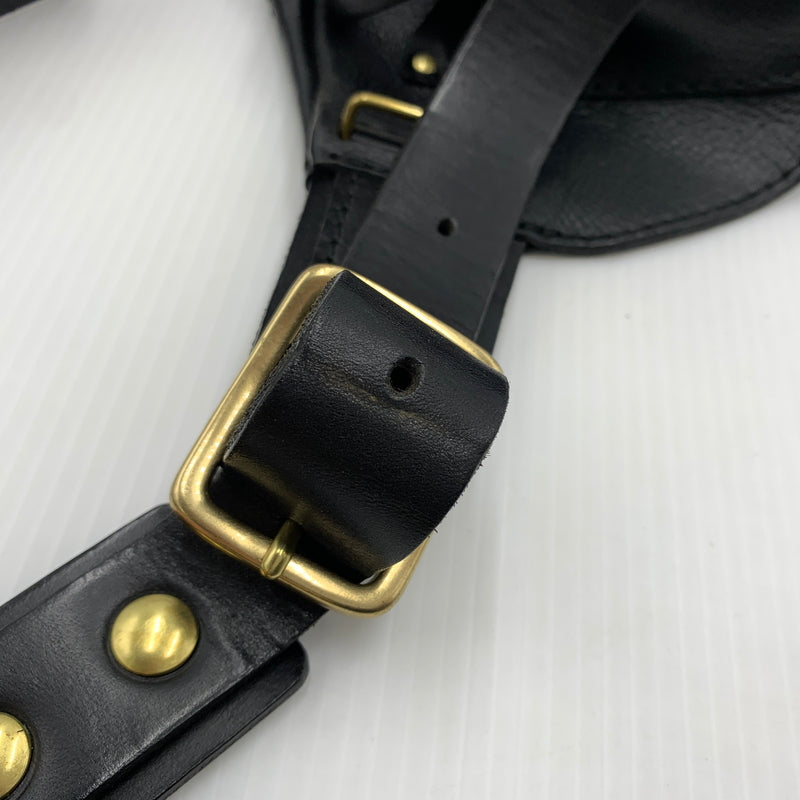 【中古品】【メンズ】 HERZ ヘルツ WAIST SHOULDER BAG ウエスト ショルダーバッグ カバン レザーバッグ ボディバッグ 188-260723-ko-03-tei カラー：ブラック 万代Net店