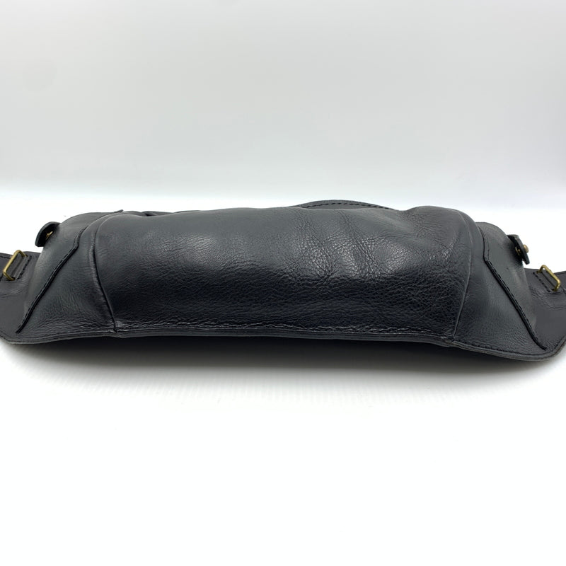 【中古品】【メンズ】 HERZ ヘルツ WAIST SHOULDER BAG ウエスト ショルダーバッグ カバン レザーバッグ ボディバッグ 188-260723-ko-03-tei カラー：ブラック 万代Net店