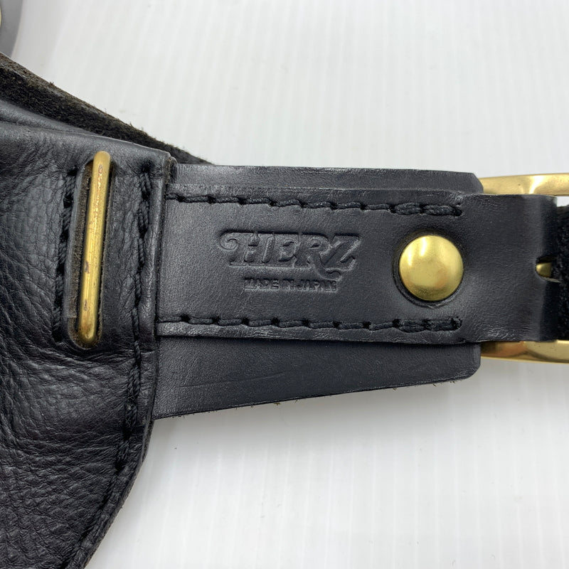 【中古品】【メンズ】 HERZ ヘルツ WAIST SHOULDER BAG ウエスト ショルダーバッグ カバン レザーバッグ ボディバッグ 188-260723-ko-03-tei カラー：ブラック 万代Net店