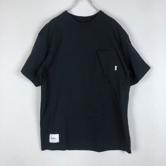 【中古品】【メンズ】 WTAPS ダブルタップス S/S TEE 252ATDT-CSM12 ショートスリーブ Tシャツ 半袖 トップス 142-260216-yo-21-tei サイズ：2 カラー：ブラック 万代Net店