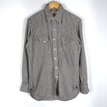 【中古品】【メンズ】 BONCOURA ボンクラ HOUNDSTOOTH FLANNEL SHIRT ハウンドトゥース フランネルシャツ 長袖 トップス 140-260216-yo-07-fuz サイズ：36 カラー：マルチカラー 万代Net店