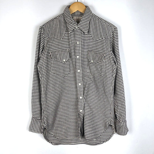 【中古品】【メンズ】 BONCOURA ボンクラ HOUNDSTOOTH FLANNEL SHIRT ハウンドトゥース フランネルシャツ 長袖 トップス 140-260216-yo-07-fuz サイズ：36 カラー：マルチカラー 万代Net店