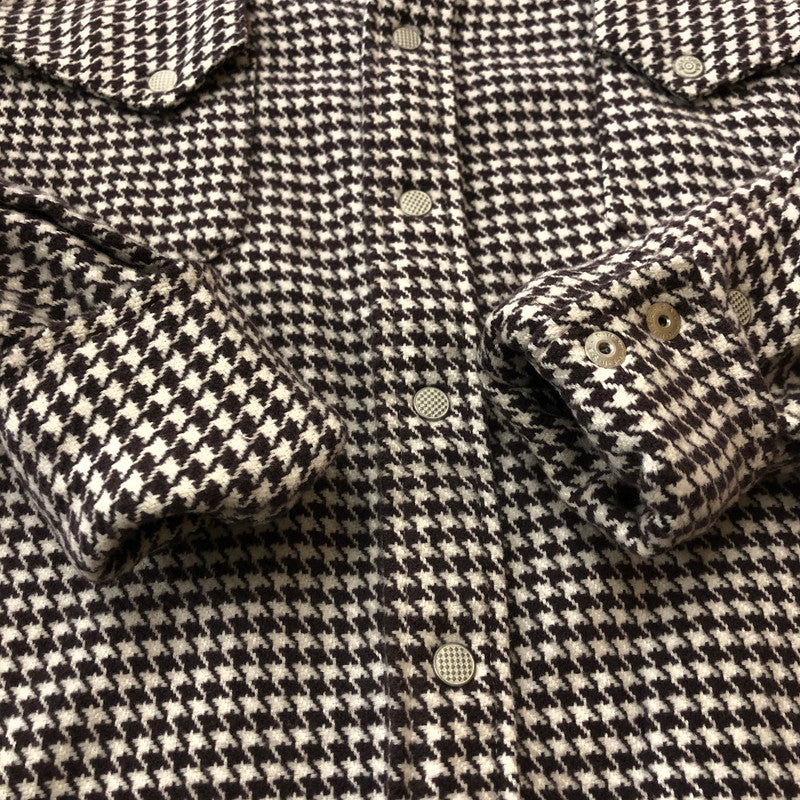 【中古品】【メンズ】 BONCOURA ボンクラ HOUNDSTOOTH FLANNEL SHIRT ハウンドトゥース フランネルシャツ 長袖 トップス 140-260216-yo-07-fuz サイズ：36 カラー：マルチカラー 万代Net店