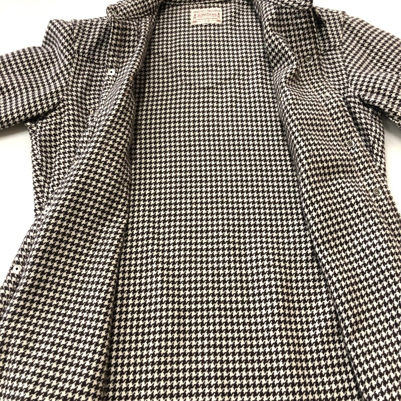 【中古品】【メンズ】 BONCOURA ボンクラ HOUNDSTOOTH FLANNEL SHIRT ハウンドトゥース フランネルシャツ 長袖 トップス 140-260216-yo-07-fuz サイズ：36 カラー：マルチカラー 万代Net店