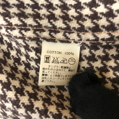 【中古品】【メンズ】 BONCOURA ボンクラ HOUNDSTOOTH FLANNEL SHIRT ハウンドトゥース フランネルシャツ 長袖 トップス 140-260216-yo-07-fuz サイズ：36 カラー：マルチカラー 万代Net店