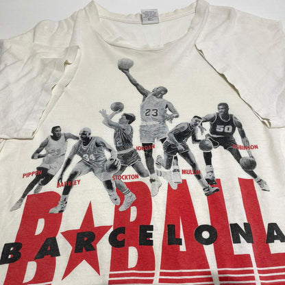 【現状渡し品】【メンズ】 NIKE ナイキ 90’s JORDAN TEE 90年代 ジョーダン Tシャツ 半袖 トップス 148-260720-sa-02-tei サイズ：L カラー：ホワイト 万代Net店