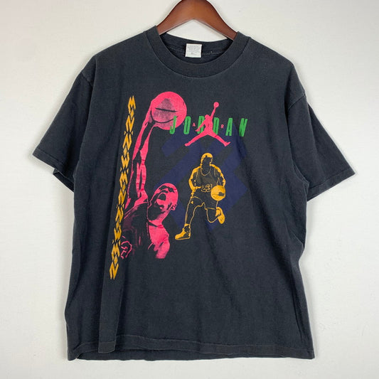 【中古品】【メンズ】 NIKE ナイキ 90's JORDAN S/S TEE 90年代 ジョーダン ショートスリーブ Tシャツ トップス 半袖 148-260212-ko-24-tei サイズ：M カラー：ブラック 万代Net店