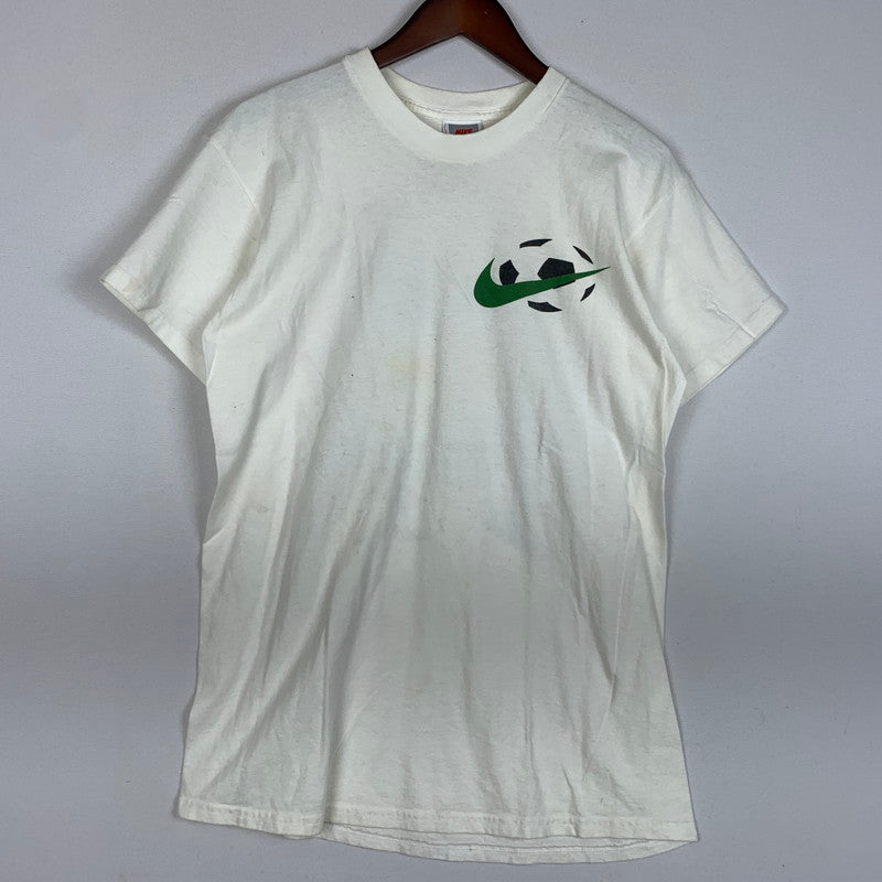 【現状渡し品】【メンズ】 90's SOCCER S/S TEE 90年代 サッカー ショートスリーブ Tシャツ トップス 半袖 148-260212-ko-23-fuzh サイズ：M カラー：ホワイト 万代Net店