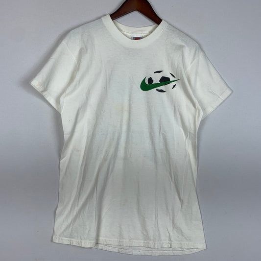 【現状渡し品】【メンズ】 90's SOCCER S/S TEE 90年代 サッカー ショートスリーブ Tシャツ トップス 半袖 148-260212-ko-23-fuzh サイズ：M カラー：ホワイト 万代Net店