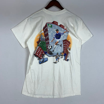 【現状渡し品】【メンズ】 90's SOCCER S/S TEE 90年代 サッカー ショートスリーブ Tシャツ トップス 半袖 148-260212-ko-23-fuzh サイズ：M カラー：ホワイト 万代Net店
