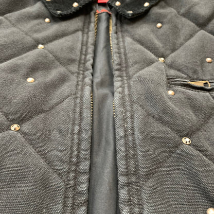 【中古品】【メンズ】 Supreme シュプリーム × B.B.SIMON ビービーサイモン 別注 コラボ QUILTED WORK JACKET キルティング ワークジャケット アウター 149-260212-ko-37-tei サイズ：XL カラー：ブラック 万代Net店
