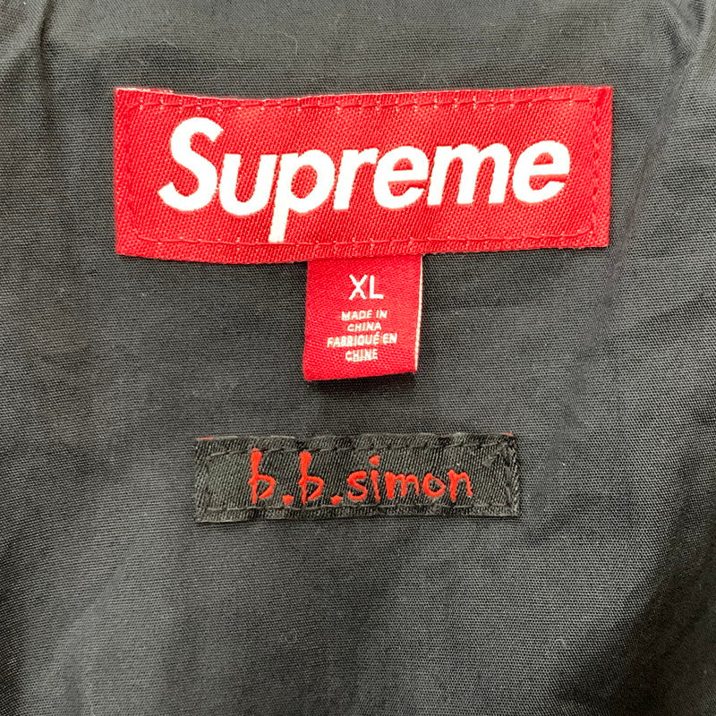 【中古品】【メンズ】 Supreme シュプリーム × B.B.SIMON ビービーサイモン 別注 コラボ QUILTED WORK JACKET キルティング ワークジャケット アウター 149-260212-ko-37-tei サイズ：XL カラー：ブラック 万代Net店