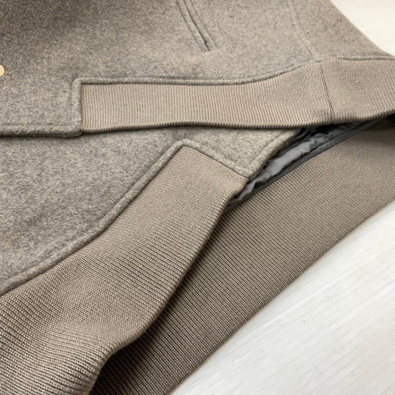 【中古品】【メンズ】 JUN NAKAYAMA ジュン ナカヤマ 25AW JN VARSITY JACKET JN-FW25-016 バーシティジャケット アウター スタジアムジャケット スタジャン 140-260212-ko-27-fuzh サイズ：48 カラー：グレー 万代Net店