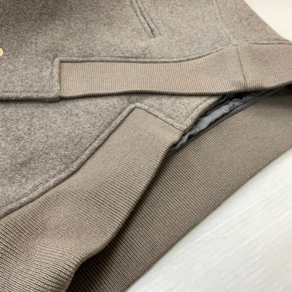 【中古品】【メンズ】 JUN NAKAYAMA ジュン ナカヤマ 25AW JN VARSITY JACKET JN-FW25-016 バーシティジャケット アウター スタジアムジャケット スタジャン 140-260212-ko-27-fuzh サイズ：48 カラー：グレー 万代Net店