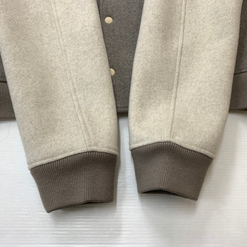 【中古品】【メンズ】 JUN NAKAYAMA ジュン ナカヤマ 25AW JN VARSITY JACKET JN-FW25-016 バーシティジャケット アウター スタジアムジャケット スタジャン 140-260212-ko-27-fuzh サイズ：48 カラー：グレー 万代Net店