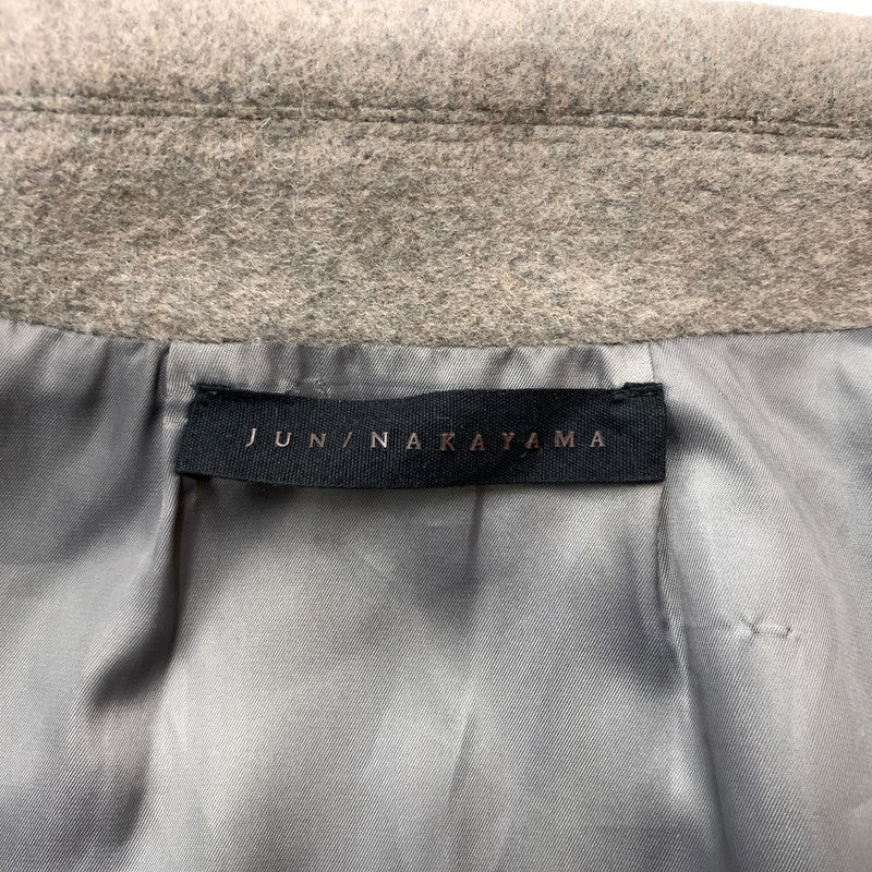 【中古品】【メンズ】 JUN NAKAYAMA ジュン ナカヤマ 25AW JN VARSITY JACKET JN-FW25-016 バーシティジャケット アウター スタジアムジャケット スタジャン 140-260212-ko-27-fuzh サイズ：48 カラー：グレー 万代Net店