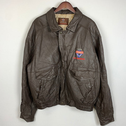 【現状渡し品】【メンズ】 HANDYMAN ハンディマン TYPE A-2 LEATHER JACKET タイプ A-2 レザージャケット アウター フライトジャケット 145-260212-ko-26-tei サイズ：サイズ不明 カラー：ブラウン 万代Net店