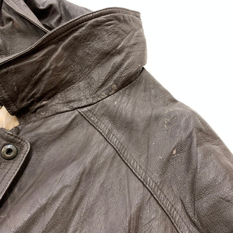 【現状渡し品】【メンズ】 HANDYMAN ハンディマン TYPE A-2 LEATHER JACKET タイプ A-2 レザージャケット アウター フライトジャケット 145-260212-ko-26-tei サイズ：サイズ不明 カラー：ブラウン 万代Net店