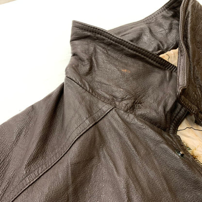 【現状渡し品】【メンズ】 HANDYMAN ハンディマン TYPE A-2 LEATHER JACKET タイプ A-2 レザージャケット アウター フライトジャケット 145-260212-ko-26-tei サイズ：サイズ不明 カラー：ブラウン 万代Net店