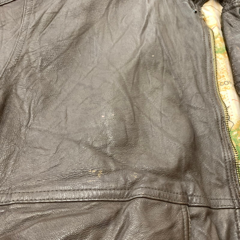 【現状渡し品】【メンズ】 HANDYMAN ハンディマン TYPE A-2 LEATHER JACKET タイプ A-2 レザージャケット アウター フライトジャケット 145-260212-ko-26-tei サイズ：サイズ不明 カラー：ブラウン 万代Net店