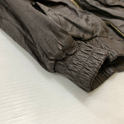【現状渡し品】【メンズ】 HANDYMAN ハンディマン TYPE A-2 LEATHER JACKET タイプ A-2 レザージャケット アウター フライトジャケット 145-260212-ko-26-tei サイズ：サイズ不明 カラー：ブラウン 万代Net店
