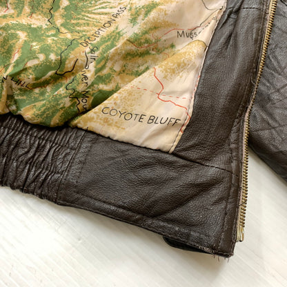 【現状渡し品】【メンズ】 HANDYMAN ハンディマン TYPE A-2 LEATHER JACKET タイプ A-2 レザージャケット アウター フライトジャケット 145-260212-ko-26-tei サイズ：サイズ不明 カラー：ブラウン 万代Net店