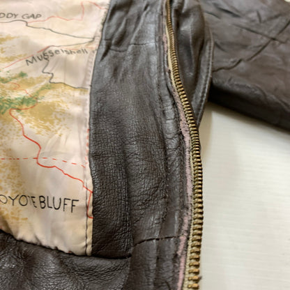【現状渡し品】【メンズ】 HANDYMAN ハンディマン TYPE A-2 LEATHER JACKET タイプ A-2 レザージャケット アウター フライトジャケット 145-260212-ko-26-tei サイズ：サイズ不明 カラー：ブラウン 万代Net店