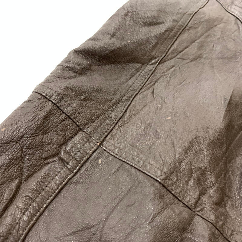 【現状渡し品】【メンズ】 HANDYMAN ハンディマン TYPE A-2 LEATHER JACKET タイプ A-2 レザージャケット アウター フライトジャケット 145-260212-ko-26-tei サイズ：サイズ不明 カラー：ブラウン 万代Net店