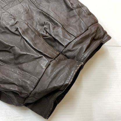 【現状渡し品】【メンズ】 HANDYMAN ハンディマン TYPE A-2 LEATHER JACKET タイプ A-2 レザージャケット アウター フライトジャケット 145-260212-ko-26-tei サイズ：サイズ不明 カラー：ブラウン 万代Net店