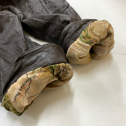 【現状渡し品】【メンズ】 HANDYMAN ハンディマン TYPE A-2 LEATHER JACKET タイプ A-2 レザージャケット アウター フライトジャケット 145-260212-ko-26-tei サイズ：サイズ不明 カラー：ブラウン 万代Net店