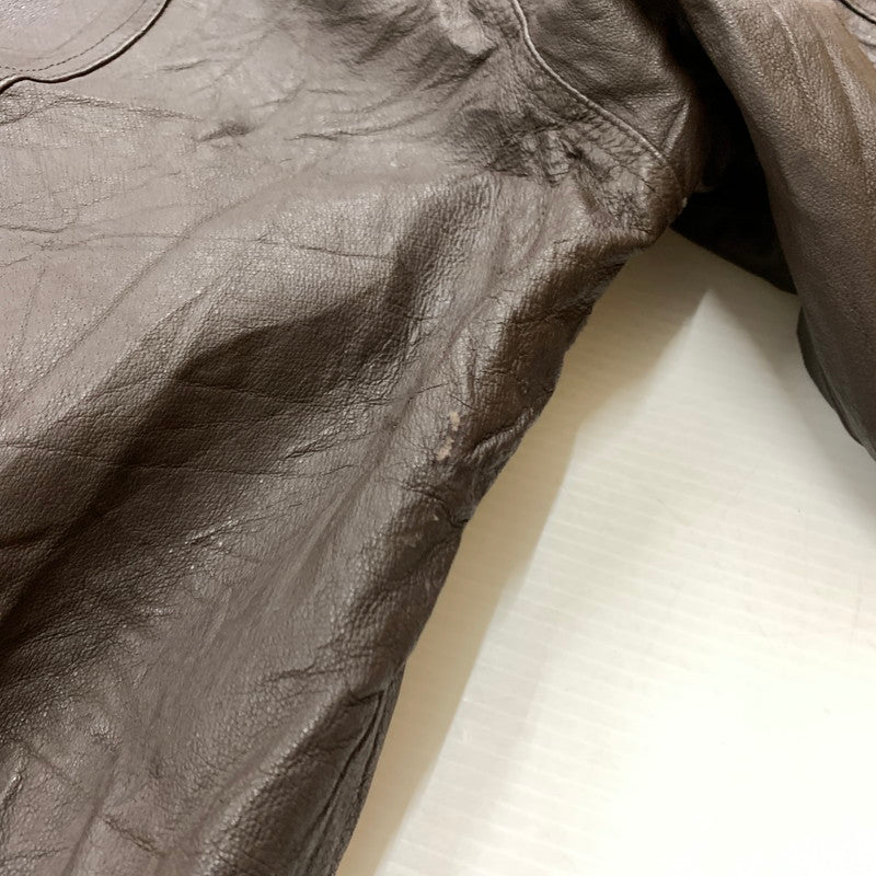 【現状渡し品】【メンズ】 HANDYMAN ハンディマン TYPE A-2 LEATHER JACKET タイプ A-2 レザージャケット アウター フライトジャケット 145-260212-ko-26-tei サイズ：サイズ不明 カラー：ブラウン 万代Net店