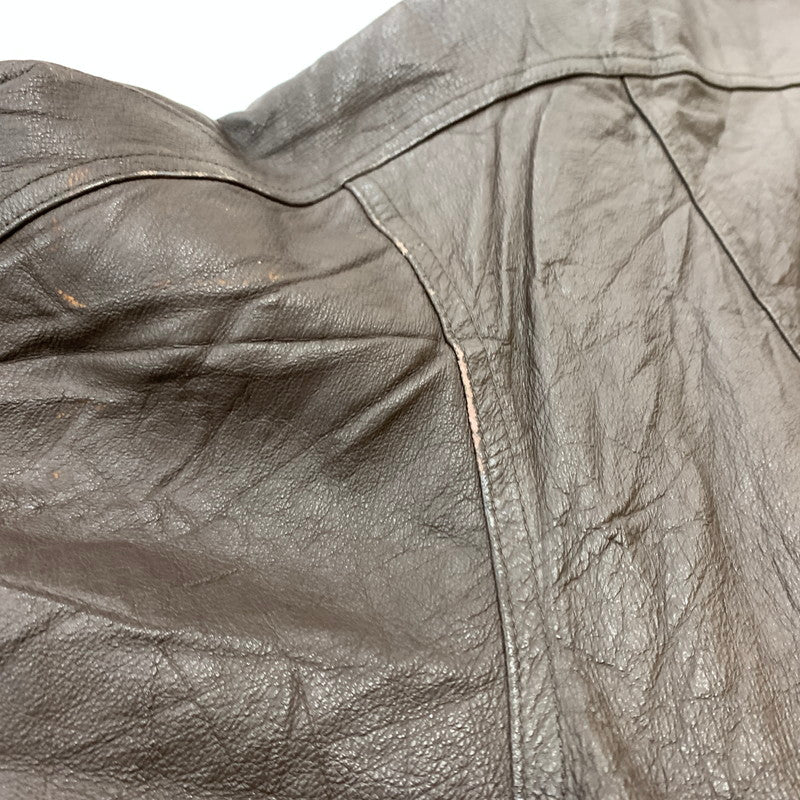 【現状渡し品】【メンズ】 HANDYMAN ハンディマン TYPE A-2 LEATHER JACKET タイプ A-2 レザージャケット アウター フライトジャケット 145-260212-ko-26-tei サイズ：サイズ不明 カラー：ブラウン 万代Net店
