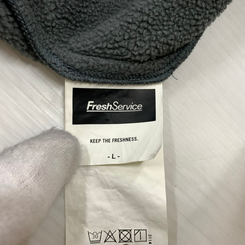 【中古品】【メンズ】 FRESH SERVICE フレッシュサービス FLEECE TRACK SUIT FSR243-90134 フリース トラック スーツ セットアップ ジャージ 140-260212-ko-19-tei サイズ：L カラー：グレー 万代Net店