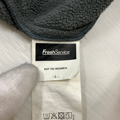 【中古品】【メンズ】 FRESH SERVICE フレッシュサービス FLEECE TRACK SUIT FSR243-90134 フリース トラック スーツ セットアップ ジャージ 140-260212-ko-19-tei サイズ：L カラー：グレー 万代Net店
