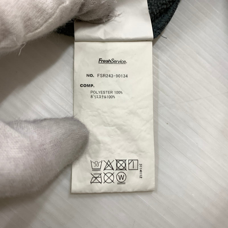 【中古品】【メンズ】 FRESH SERVICE フレッシュサービス FLEECE TRACK SUIT FSR243-90134 フリース トラック スーツ セットアップ ジャージ 140-260212-ko-19-tei サイズ：L カラー：グレー 万代Net店
