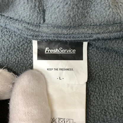 【中古品】【メンズ】 FRESH SERVICE フレッシュサービス FLEECE TRACK SUIT FSR243-90134 フリース トラック スーツ セットアップ ジャージ 140-260212-ko-19-tei サイズ：L カラー：グレー 万代Net店
