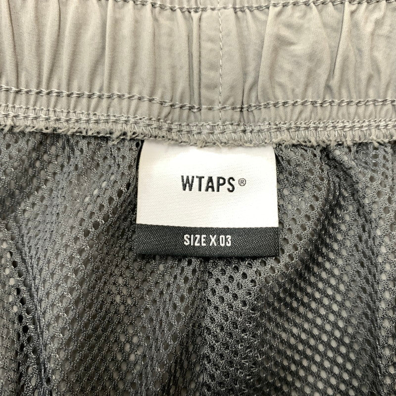 【中古品】【メンズ】 WTAPS ダブルタップス TROUSERS NYLON WEATHER PANTS 242CWDT-PTM ナイロン ウェザー パンツ ボトムス 153-260212-ko-33-tei サイズ：3 カラー：グレー 万代Net店