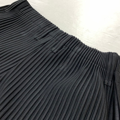 【中古品】【メンズ】 HOMME PLISSE ISSEY MIYAKE オム プリッセ イッセイミヤケ BASICS PLEATED PANT HP55JF150 ベーシックス プリーツパンツ ボトムス ストレート 151-260212-ko-35-tei サイズ：1 カラー：ブラック 万代Net店