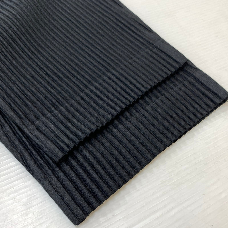 【中古品】【メンズ】 HOMME PLISSE ISSEY MIYAKE オム プリッセ イッセイミヤケ BASICS PLEATED PANT HP55JF150 ベーシックス プリーツパンツ ボトムス ストレート 151-260212-ko-35-tei サイズ：1 カラー：ブラック 万代Net店
