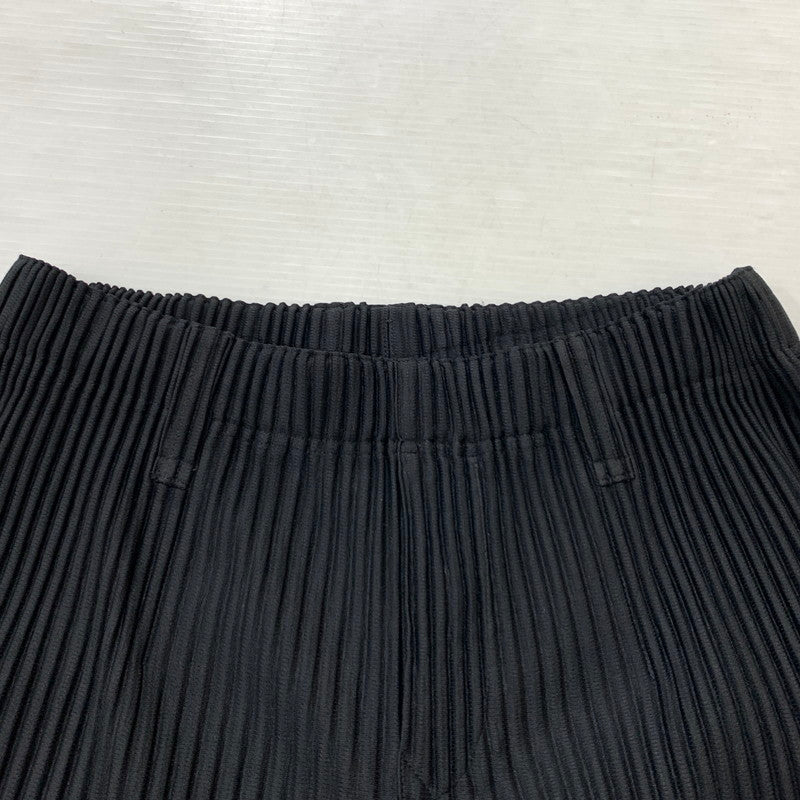【中古品】【メンズ】 HOMME PLISSE ISSEY MIYAKE オム プリッセ イッセイミヤケ BASICS PLEATED PANT HP55JF150 ベーシックス プリーツパンツ ボトムス ストレート 151-260212-ko-35-tei サイズ：1 カラー：ブラック 万代Net店