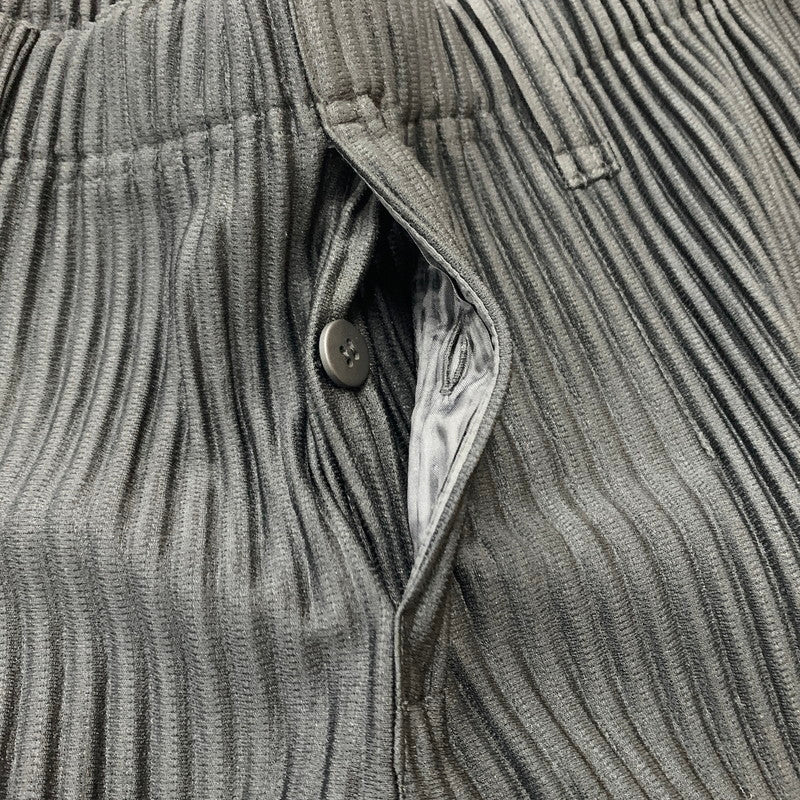 【中古品】【メンズ】 HOMME PLISSE ISSEY MIYAKE オム プリッセ イッセイミヤケ BASICS PLEATED PANT HP55JF150 ベーシックス プリーツパンツ ボトムス ストレート 151-260212-ko-35-tei サイズ：1 カラー：ブラック 万代Net店