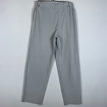 【中古品】【メンズ】 HOMME PLISSE ISSEY MIYAKE オム プリッセ イッセイミヤケ BASICS PLEATED PANT HP55JF150 ベーシックス プリーツパンツ ボトムス ストレート 151-260212-ko-34-tei サイズ：1 カラー：グレー 万代Net店